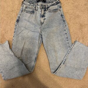 Hollister light wash jeans, size 0.